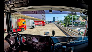 ASMR Unloading in Switzerland at a large logistics center PLANZER  Gopro 12MAN TGX 2024 Дальнобой [upl. by Jamel]