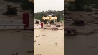 Terrible floods due to torrential rainfall in Cadaqués of Girona province Spain spain spainfloods [upl. by Theodoric654]