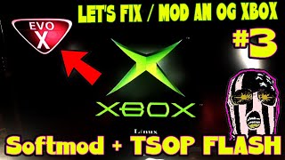 Lets Fix  Mod an OG Xbox  3 Softmod  TSOP Flashing  Bios Mod [upl. by Yrrol]