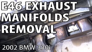 BMW E46 Exhaust Removal DIY m54rebuild 4 [upl. by Alessig]