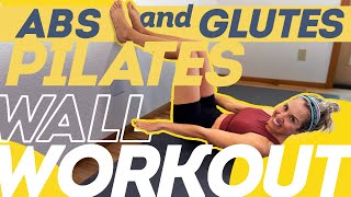 Pelvic Floor Friendly Pilates Wall Workout Abs and Glutes 🔥 [upl. by Dar]