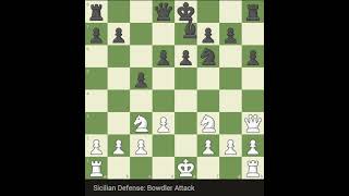 Sicilian Defense  Bowdler attack chess hikaru chessgame magnuscarlsen magnus checkmate games [upl. by Ailisab]