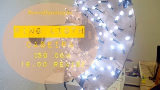 DIY Iluminação caseira para gravar vídeos ring l [upl. by Rawden18]