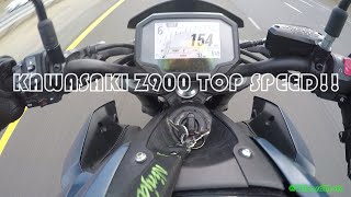 Kawasaki Z900 Top Speed Run  150MPH  Bone Stock 2022 Kawasaki Z900 ABS [upl. by Kirch]