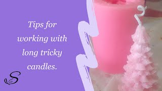 How to unmould silicone candle moulds that always break Tips for beginner candle makers [upl. by Haym]