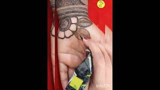 mehndi design  simple design youtubeshorts shorts [upl. by Oninrutas]