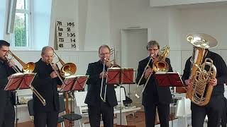 MORAVIAN BRASS in der Kirche der Herrnhuter Brüdergemeine Neugnadenfeld mit quotTochter Zionquot [upl. by Robillard]