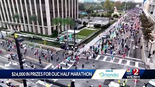 Record prize money announced for 48th annual OUC Orlando Half Marathon [upl. by Einotna]