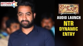 Jr NTR Dynamic Entry  Janatha Garage Movie Audio Launch  Jr NTR  Mohanlal  Samantha [upl. by Lenhart]