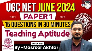 UGC NET JUNE 2024 Paper 1  Complete UGC NET Paper 1 Teaching Aptitude in 30 Minutes [upl. by Somisareg]