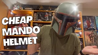 CHEAP MANDALORIAN HELMET  HASBRO Boba Fett 2009 Helmet Review [upl. by Nalor]