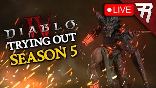 Trying out Season 5 Diablo 4 PTR Gameplay Livestream [upl. by Avaria]