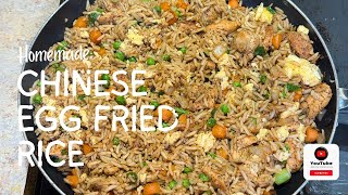 The perfect Chinese egg fried rice with chicken recipe [upl. by Dlnaod]