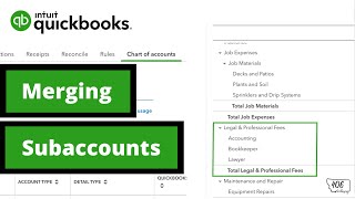 How to Merge Sub Accounts in QuickBooks Online [upl. by Edra]