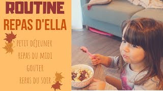 ROUTINE REPAS DUN ENFANT DE 3 ANS  VERSION AUTOMNE [upl. by Ahsytal]