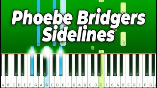 Phoebe Bridgers  Sidelines Piano Tutorial [upl. by Allicserp]