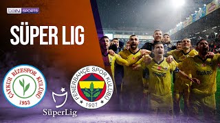 Rizespor vs Fenerbahce  SÜPERLIG  021724  beIN SPORTS USA [upl. by Freeman968]