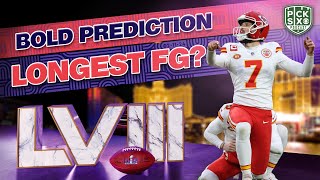 The Longest Field Goal in Super Bowl HISTORY  Super Bowl 58 Bold Predictions [upl. by Ennovi]