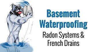 Radon Mitigation And French Drains  Basement Waterproofing [upl. by Gitel]