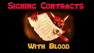 Signing contracts with blood [upl. by Zarah]