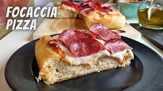 The Best Focaccia Pizza with Pepperoni You’ll Ever Try [upl. by Abbie14]