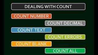 ExcelLearn  Count Text Number Errors and Decimal values in Hindi  Excel Video [upl. by Chon]