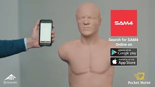 SAM4 Auscultation Manikin – Now Available at Pocket Nurse® [upl. by Ardnosac432]