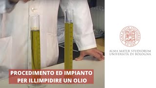 Procedimento ed impianto per illimpidire un olio [upl. by Helali]