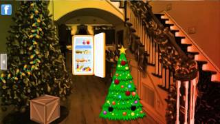 Christmas decorated room escape Video Walkthrough [upl. by Pazia]