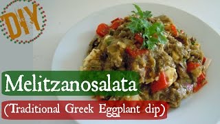 DIY Melitzanosalata Traditional Greek Eggplant dip [upl. by Trescha]