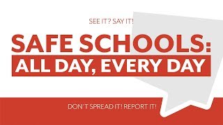 Safe Schools All Day Every Day  PCSD25 [upl. by Retxab]