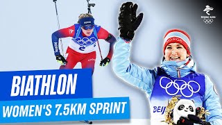 Biathlon  Womens 75km Sprint  Full Replay  Beijing2022 [upl. by Ecinreb]