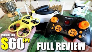 MIRAROBOT S60 58ghz FPV RTF Micro Drone  Full Review  Unboxing Flight Test Pros amp Cons [upl. by Ylrbmik]