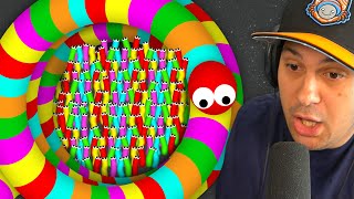 I Reached MAX SCORE SNAKE in Slitherio [upl. by Yehtomit]