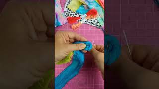 How to start a coiled basket with fabric scraps [upl. by Klusek]