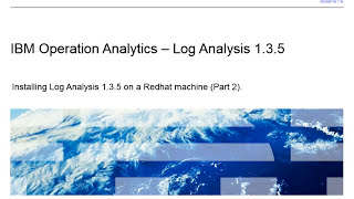 IBM Operation Analytics  Log Analysis Installing Log Analysis 135 – part 2 [upl. by Kamal]