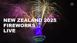 New Zealand New Years Eve Fireworks 2025  Live [upl. by Eralcyram748]