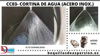 Boquillas Pulverizadoras efecto Cortina de Agua  Flat fan Spray Nozzles for Spraying Systems [upl. by Nero451]