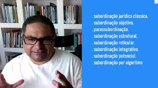 Novas possibilidades de proteção trabalhista subordinação e onerosidade [upl. by Ttevy]