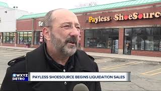 Payless ShoeSource begins liquidation sales [upl. by Nedroj]