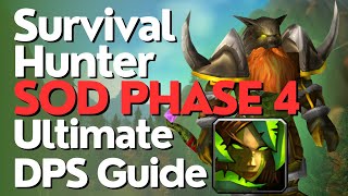 SoD Phase 4 Survival Hunter DPS Guide  Season of Discovery [upl. by Crandall]