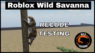 Roblox Wild Savanna  Beta Testing Recode  ROADMAP LIVESTREAM RESCHEDULE [upl. by Hazen]