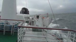 MS Lofoten rolling through the Barents Sea  Hurtigruten [upl. by Ardekal]