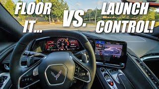 BEST C8 Mid Engine Corvette 060 Acceleration MPH Launch Control Compilation 🔥🏁👍 [upl. by Anwahsat407]