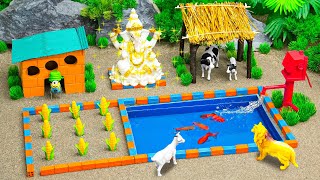 DIY Mini Farm  build Your Dream Mini Farm A StepbyStep Guide with Cattle Watering and Hand Pump [upl. by Adok142]