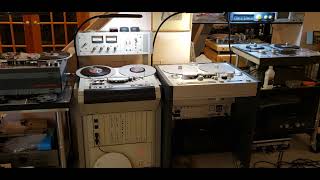 Otari MTR12 with Studer A80 playing through external head preamp [upl. by Niwrehs]