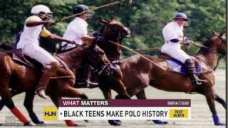 CNN Black teens make polo history [upl. by Havard264]