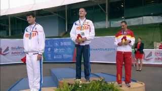 Mens 800m T36  Victory Ceremony  2014 IPC Athletics European Championships Swansea [upl. by Fablan52]