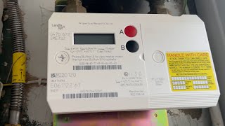 How to get a meter reading on a Landis GYR Gas Meter [upl. by Fabien183]