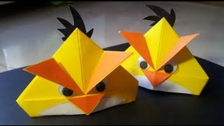 Angry birds paper folding origami [upl. by Notxed]